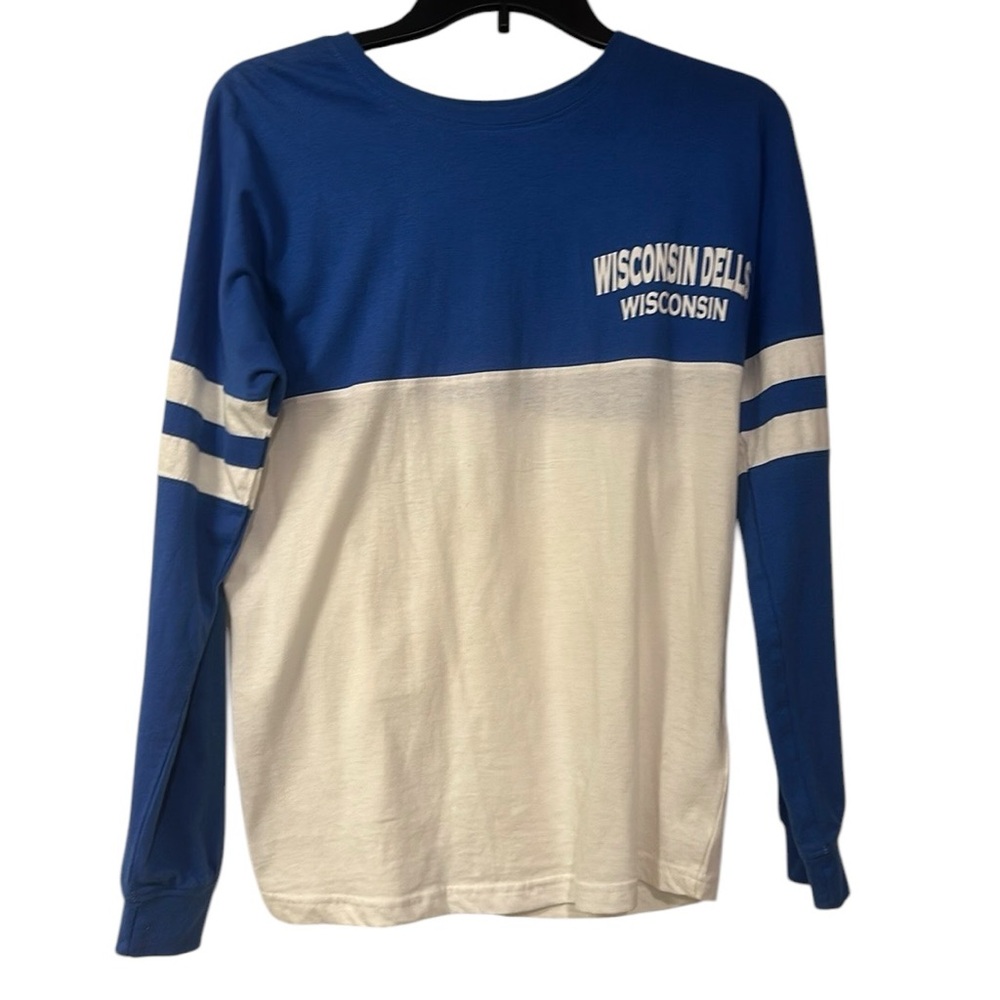 Wisconsin Dells “Exist” Spirit Jersey – Blue & White Striped Long Sleeve – Small